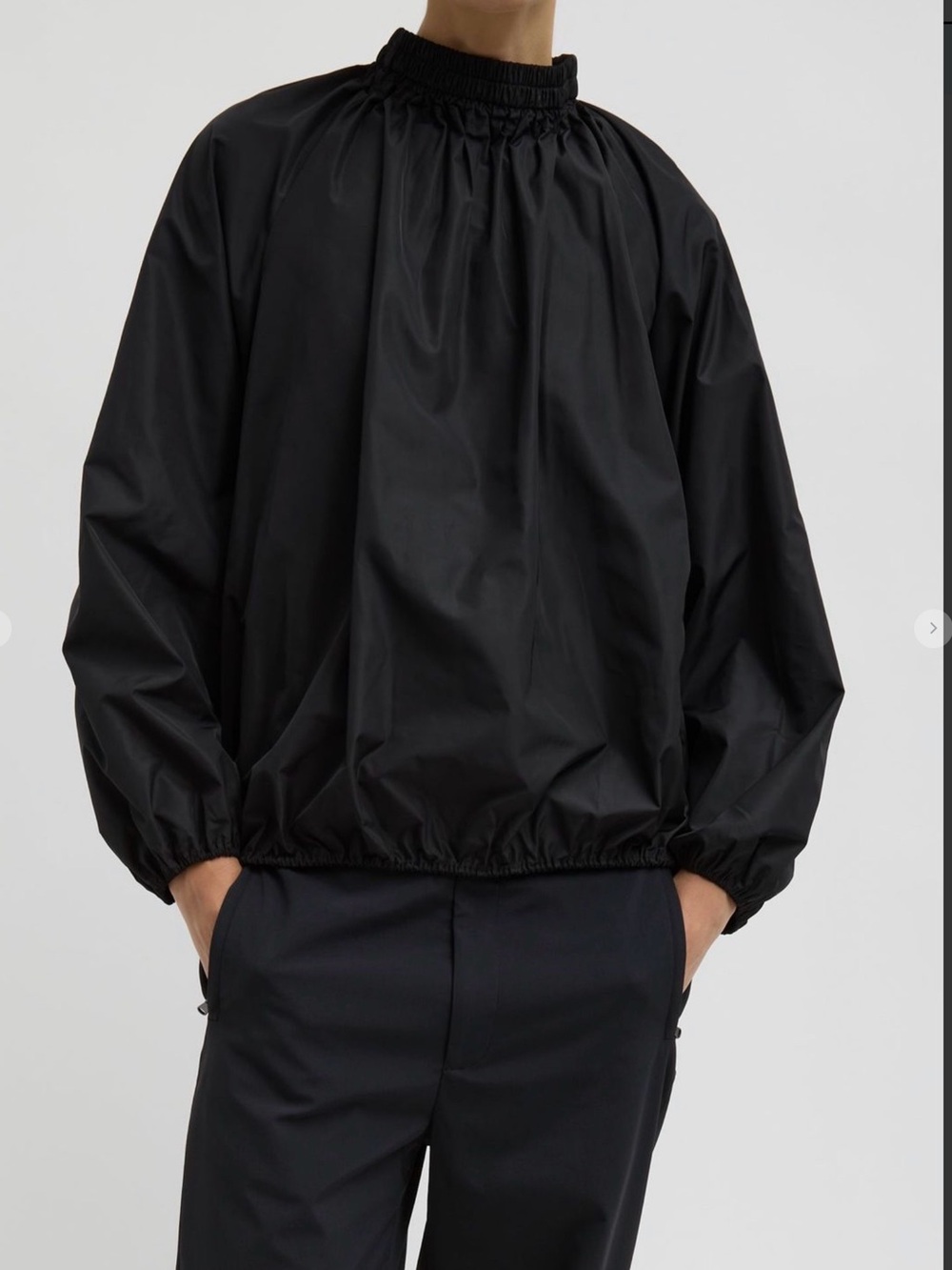 New TIBI Italian sporty nylon anorak top, m